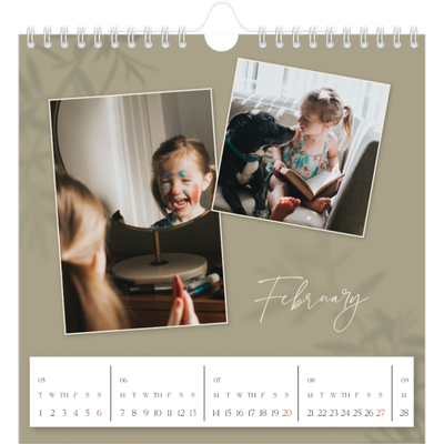 Square calendars  — Down to earth [February]