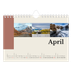 A5 Landscape Photo Calendar — Sights of the world [April]