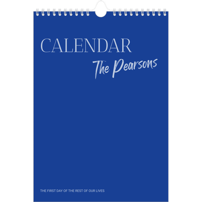 A4 Photo Calendar — Cobalt classic [cover]