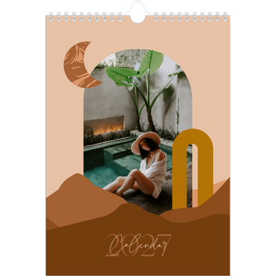 A4 Photo Calendar — Neutral mountains [cover]