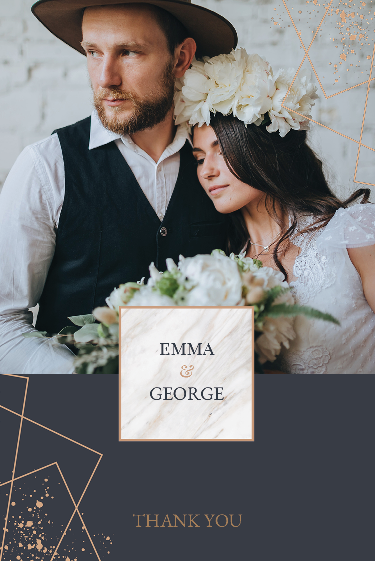 Thank you cards — Deco touch