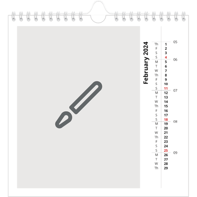 Square calendars  — Design your own product [February]