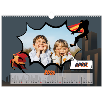 A3 Photo Calendar — Comic book [April]