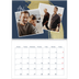 A4 Double Photo Calendar — Gold brush backgrounds [April]