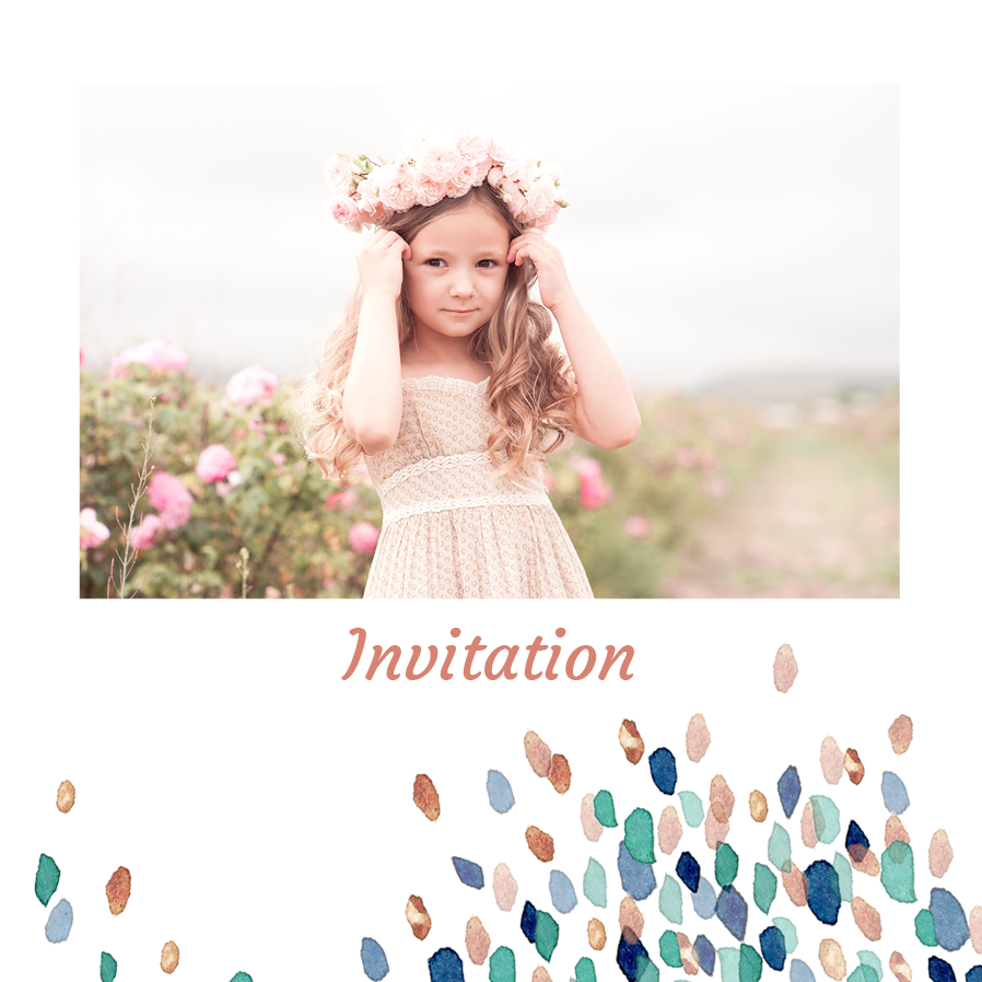 Invitations — Watercolour spots