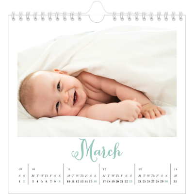 Square calendars  — Hello world [March]