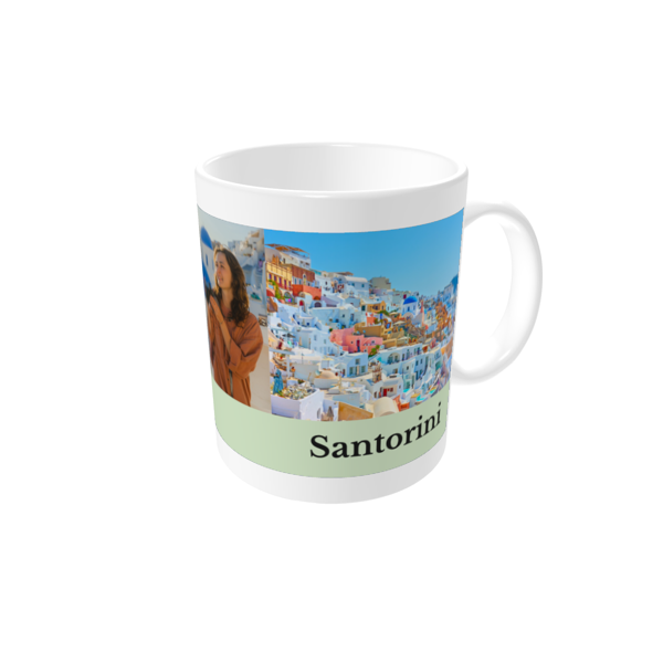 Personalised mugs — Sights of Santorini