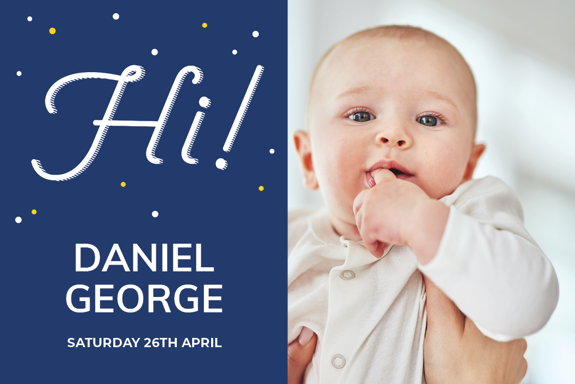 Invitations — Night blue box