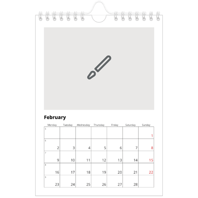 A5 Photo Calendar — Design your own product [February]