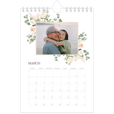 A5 Photo Calendar — Boho [March]