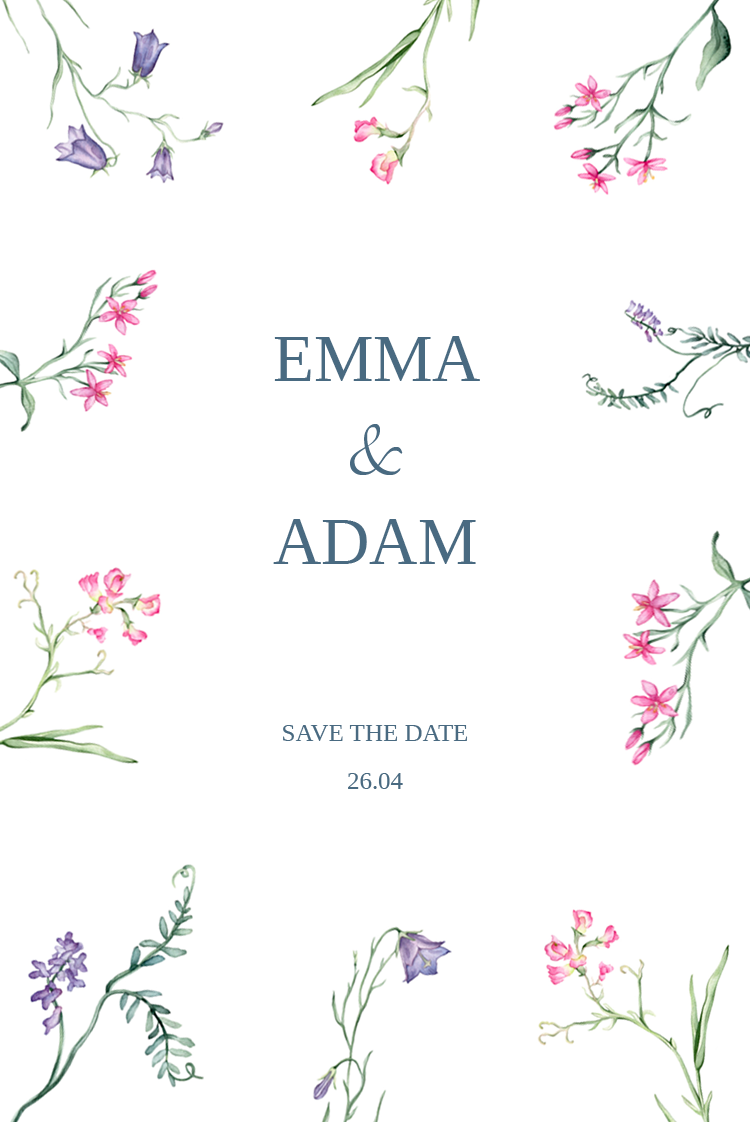 Save the date — Wildflower whispers