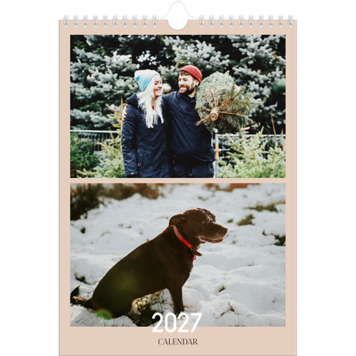 A4 Photo Calendar — Overlapping text [cover]