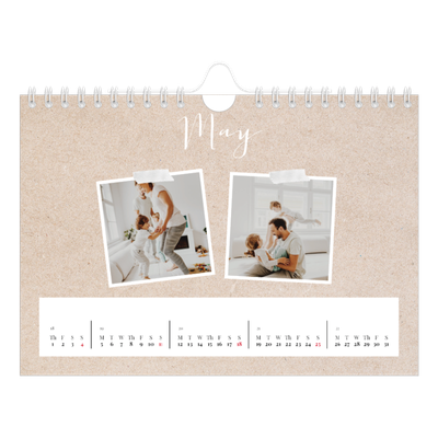 A5 Landscape Photo Calendar — Scrapbook calendar [cover]