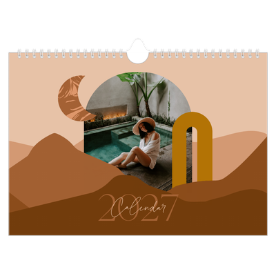 A4 Landscape Photo Calendar — Neutral mountains [cover]