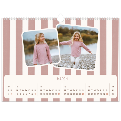 A3 Photo Calendar — Retro patterns [March]