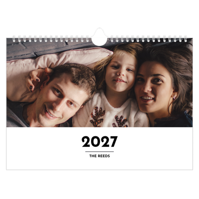 A4 Landscape Photo Calendar — Letter spotlight [cover]