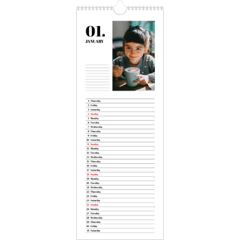 Slim Calendar (15 x 40cm) — Serif and moments