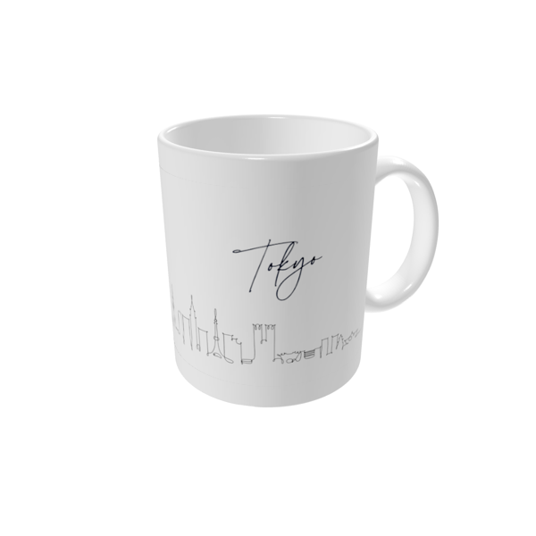 Personalised mugs — Tokyo skyline