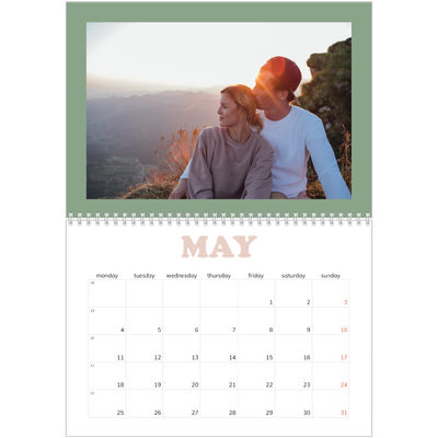 A4 Double Photo Calendar — Retro frames [cover]