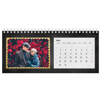 Desk calendars — Glitter frames [March]