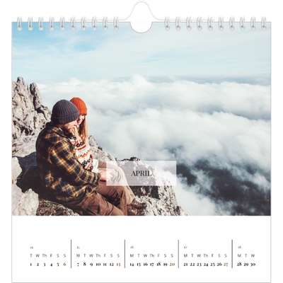 Square calendars  — Classic calendar [April]