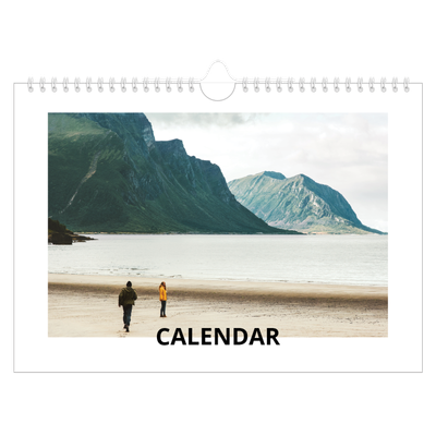 A4 Landscape Photo Calendar — Big date [cover]