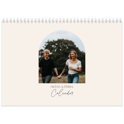 A4 Double Photo Calendar — Arch memories [cover]