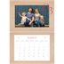 A4 Double Photo Calendar — Pops of red [March]
