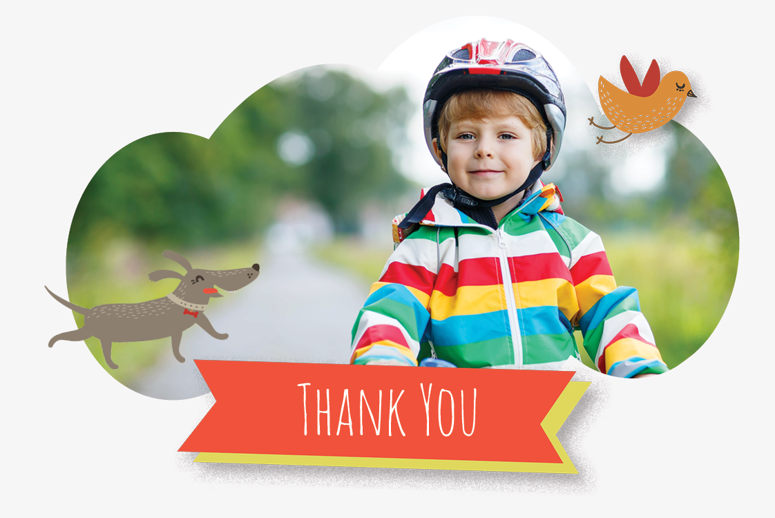 Thank you cards — Kids party
