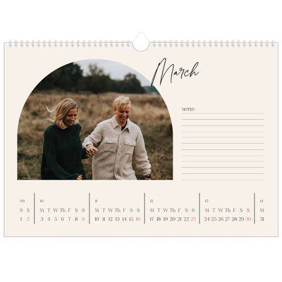 A3 Photo Calendar — Arch memories [March]