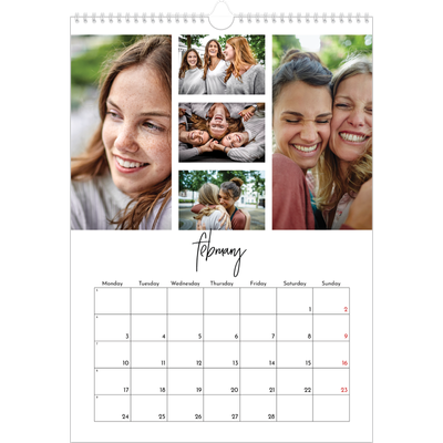 A3 photo calendars — Photo arrangements [February]