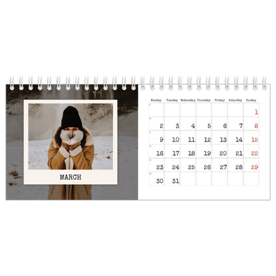 Desk calendars — The portrait edit [March]