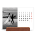 Easel Desk Calendar Landscape  — Elegant script [February]