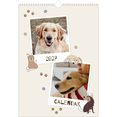 A3 photo calendars — Playful puppy [cover]