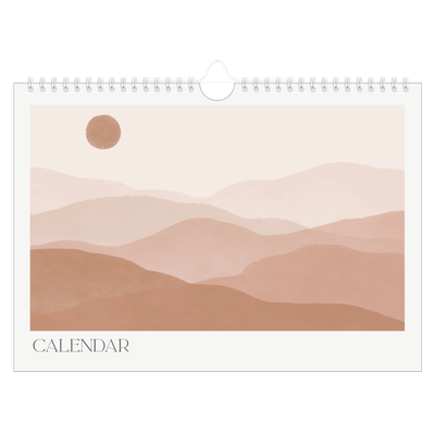 A4 Landscape Photo Calendar — Wellbeing quotes [cover]