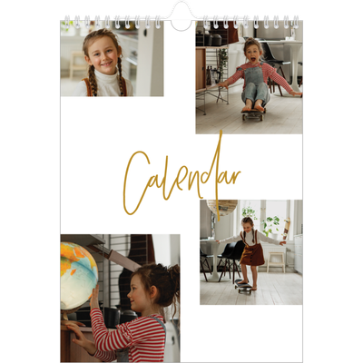 A4 Photo Calendar — Gold marker pen [cover]