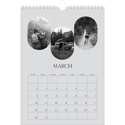 A4 Photo Calendar — Open road [March]
