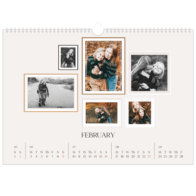 A3 Photo Calendar — Wall photo gallery [February]