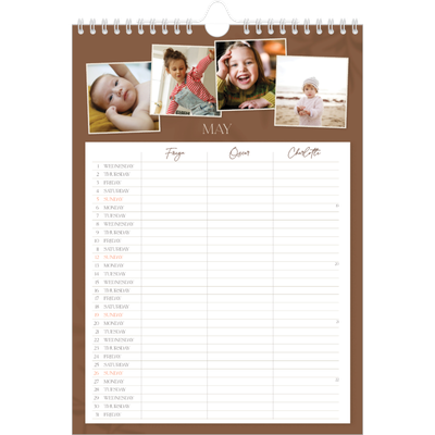 A4 Family Planner — Down to earth Planner - Family of 3 [cover]