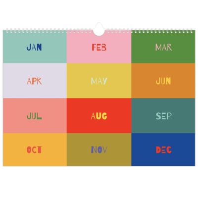 A3 Photo Calendar — Fun colourful you [cover]