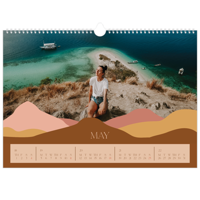 A3 Photo Calendar — Neutral mountains [cover]