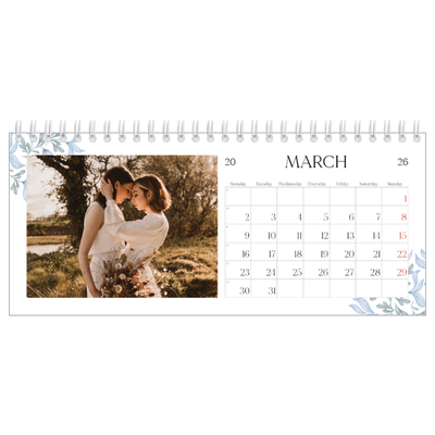 Desk calendars — Elegant floral [March]
