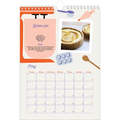 A4 Photo Calendar — Year in recipes [cover]