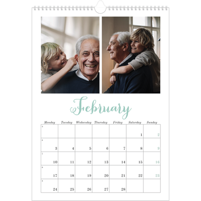 A3 photo calendars — Hello world [February]