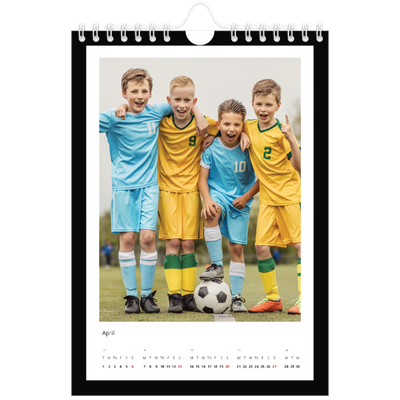 A5 Photo Calendar — Black frame [April]