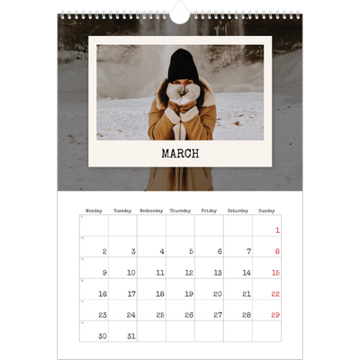 A3 photo calendars — The portrait edit [March]