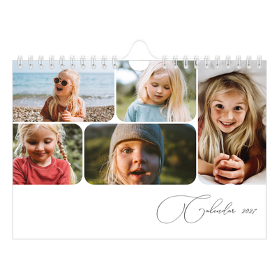 A5 Landscape Photo Calendar — Snapshots and script [cover]