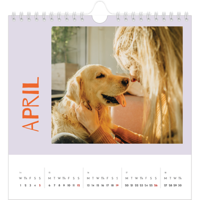 Square calendars  — Fun colourful you [April]