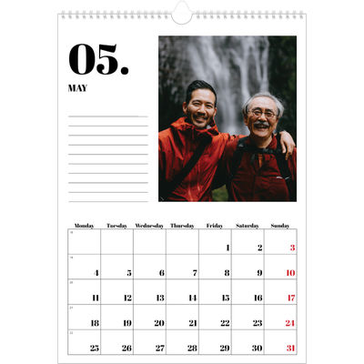 A3 photo calendars — Serif and moments [cover]