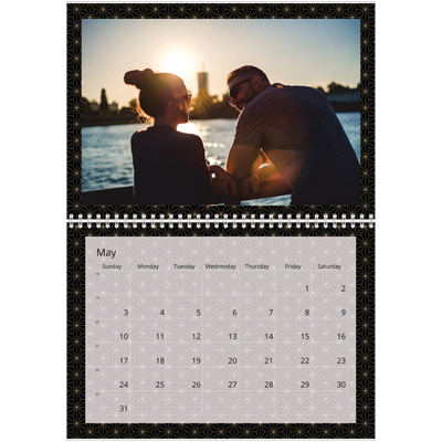 A4 Double Photo Calendar — Geometric [cover]